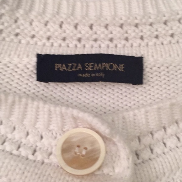 Pull Sans Manches (débardeur) Piazza Sempione - Coton Beige - Motif Argyle - Taille M - Neuf